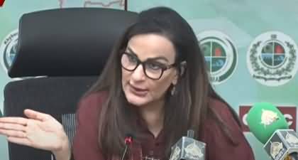 Federal Minister for Climate Change Sherry Rehman's press conference about Cyclone Biporjoy