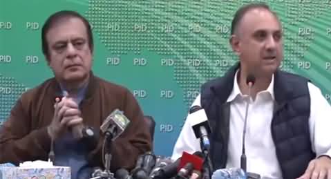 Federal Minister Omar Ayub And Shibli Faraz Complete Press Conference on Power Breakdown