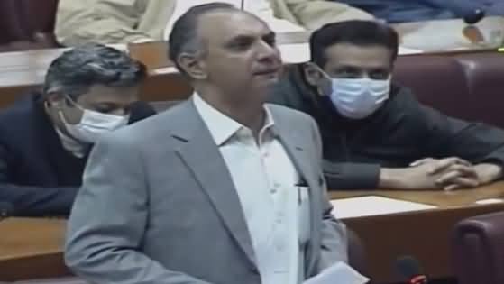 Federal Minister Omar Ayub Today Speech In National Assembly - 19th February 2021