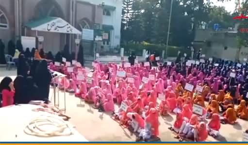 Female Teachers in Jamia Hafsa Islamabad Teaching Children Violence