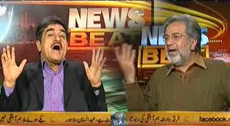 Fight Between Ansar Abbasi and Iftikhar Ahmad in Live Program