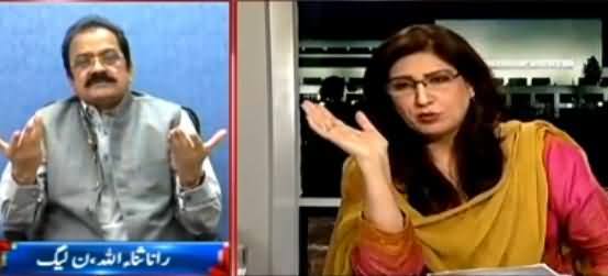 Fight Between Shehla Raza & Rana Sanaullah on Zulfiqar Mirza Issue