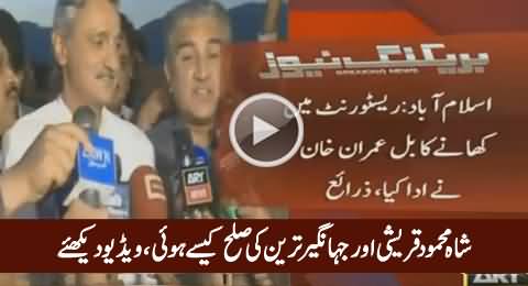 Finally Rift Ended Between Shah Mehmood Qureshi And Jehangir Tareen - ARY Report