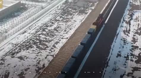 First freight train leaves Xinjiang cross-border e-commerce pilot zone for Uzbekistan