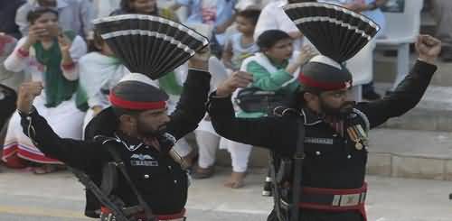 Flag Lowering Ceremony in Wagah Border - 14th August 2018