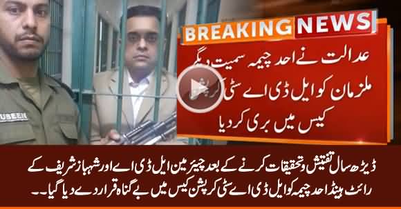 Former Chairman LDA Ahad Cheema Acquitted in LDA City Corruption Case