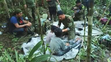 Four children found alive in Colombian Amazon jungle 40 days after plane crash