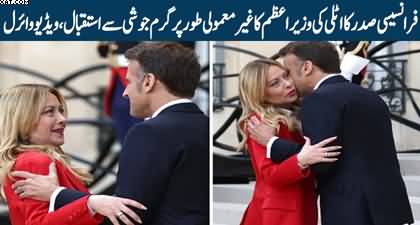 French President welcomes Italian Prime Minister Meloni with extraordinary warmth, video goes viral