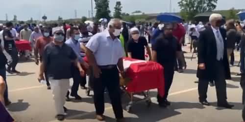Funeral Services Held of Pakistani Family Killed in Canada Ontario Few Days Ago
