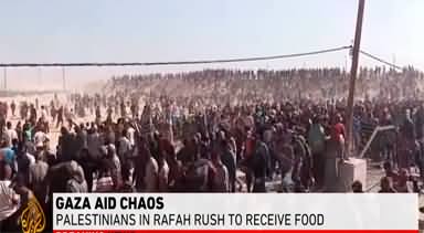 Gaza hunger crisis: Desperate crowds storm US aid distribution site in Rafah as operation collapses