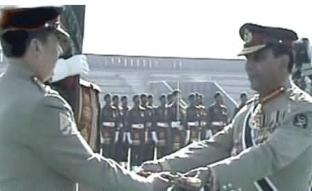 General Ashfaq Kayani handed over the baton of command to the new Chief of Army Staff General Raheel Sharif