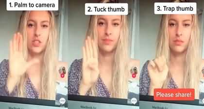 Girl Rescued in America By Using TikTok Domestic Violence Hand Signal