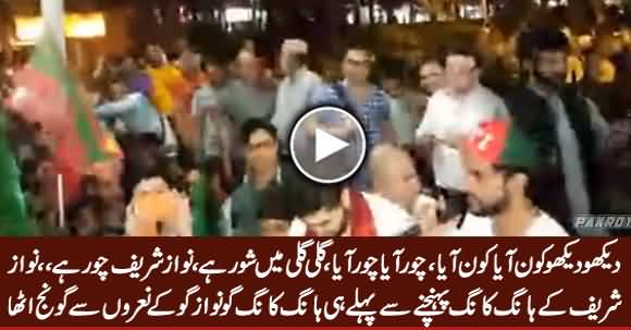 Go Nawaz Go Slogans In Hong Kong Before PM Nawaz Sharif's Arrival