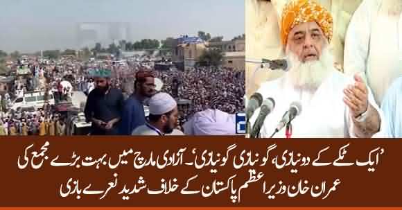 'Go Niazi Go Niazi' Loud Chants In Huge JUI-F Azadi March Gathering