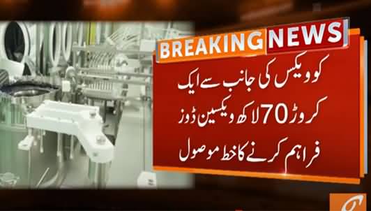 Good News: Pakistan Set to Receive First Batch of Covid-19 Vaccine