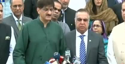 Governor Sindh Imran Ismail and CM Sindh Murad Ali Shah Joint Media Talk In Karachi