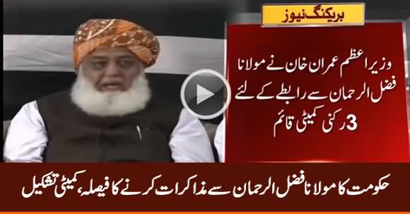 Govt Ready to Talk With Fazlur Rehman Regarding Azadi March