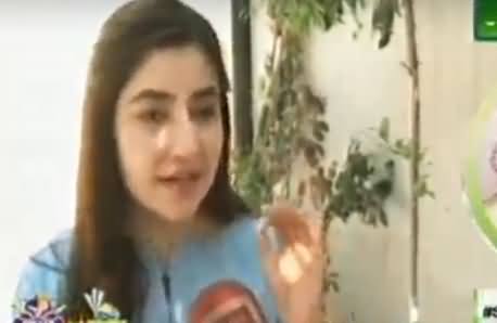 Gul Panra Telling The Name of Her Favourite Team And Singing A Pashtu Song