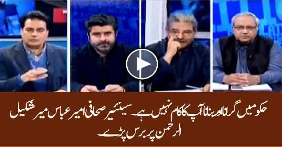 Hakumat Girana Aur Banana Aap Ka Kaam Nahin - Ameer Abbas Lashes Out On Mir Shakeel Ur Rehman