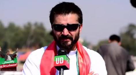 Hamza Ali Abbasi's Message To Nation From PTI's Pakistan March Rally