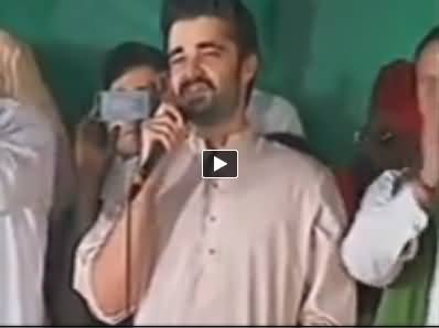 Hamza Ali Abbasi, The Actor of WAAR Movie, Speech in PTI Azadi March - 11th September 2014