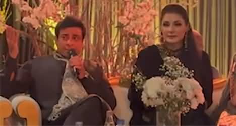 Hamza Shahbaz sings a song in beautiful voice at Junaid Safdar's wedding
