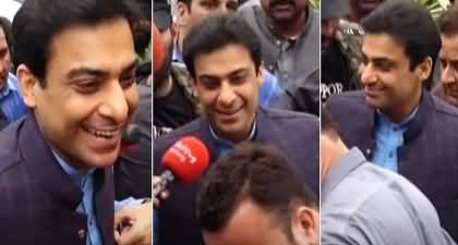 Hamza Shehbaz's first interaction with media after Supreme Court removed him from CM-ship