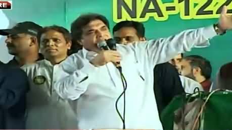 Hanif Abbasi Speech In PMLN Jalsa Dongi Ground Lahore – 9th October 2015