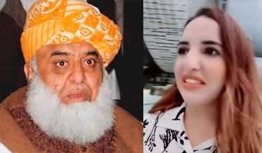 Hareem Shah's allegation against Maulanaa Fazlur Rehman in her latest tweet