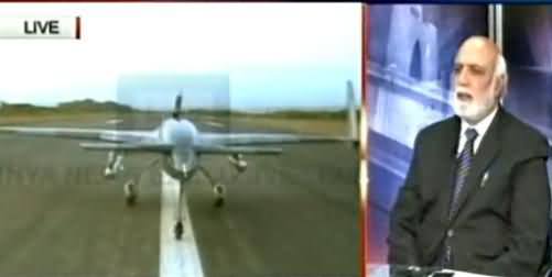 Haroon Rasheed Telling the Details of Pakistani Made Burraq Drone
