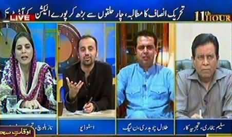 Harsh Talk Between Naz Balouch and Talal Chauhdry in Live Program