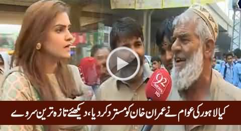 Has Lahore Rejected Imran Khan? Watch Latest Shocking Survey By Saadia Afzal