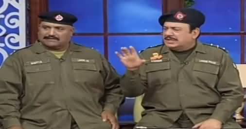 Hasb e Haal (Azizi as SHO Sadique) - 9th August 2019