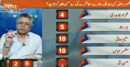 Hassan Nisar Declares Entire Society Responsible For Kasur Scandal