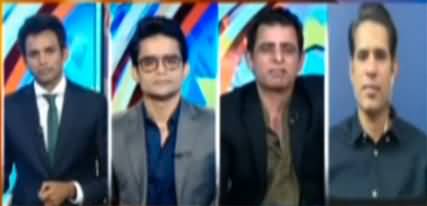 Heated arguments between Shahzeb Khanzada and Irshad Bhatti