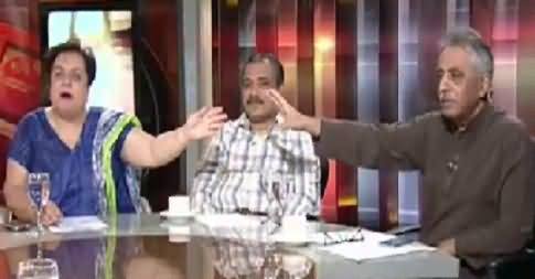 Heated Debate Between Shireen Mazari And Muhammad Zubair in Live Show