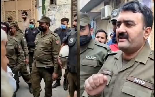 Police In Action After Khadim Rizvi's Announcement of March Towards Faizabad