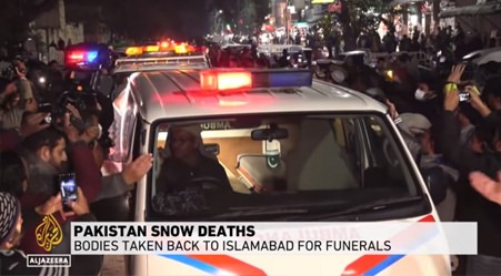 Heavy snow in northern Pakistan leaves at least 22 dead - Al Jazeera Tv Report