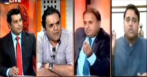 Hot Debate Between Rauf Klasra and Fawad Chaudhry on Pervez Musharraf Governance