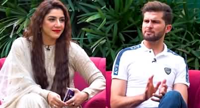 How did you meet Shahid Afridi's daughter Isha Afridi for the first time? Anchor asks Shaheen Afridi
