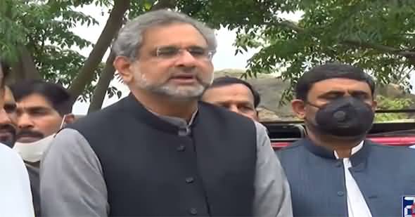 How Govt Is Negotiating With A Banned Outfit? Shahid Khaqan Abbasi's Media Talk