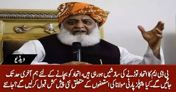 How Much Acceptable Is Fazlur Rehman's New Offer Of Resignations To PPP?
