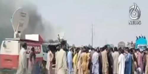 Huge Protest At National Highway Against Brutal Murder of Nazim Jokhio