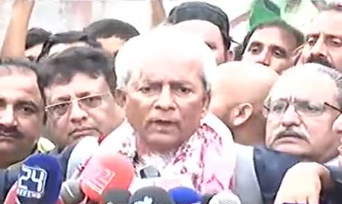 Hum Nahi Darte Tum Jail Tou Bej Sakhtay... Nehal Hashmi media talk after being released from the Adyala Jail