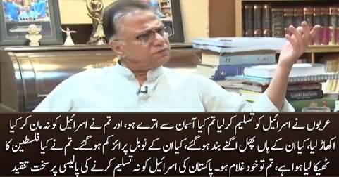 Hum Ne Kia Palestine Ka Theeka Lia Huwa Hai? Hassan Nisar criticizes Pakistan's policy towards Israel