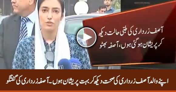 I Am Much Worried After Seeing Asif Zardari's Health - Asifa Zardari