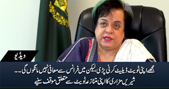 I Had to Delete My Tweet, But I Will Not Apologize To France - Shireen Mazari