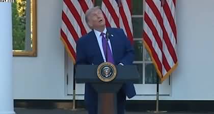 'I thought that was a drone' - Trump cracks joke after hearing sound during speech
