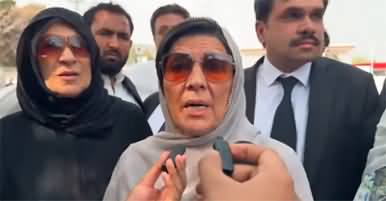 I will not go anywhere without meeting Imran Khan - Aleema Khan outside Adiala jail