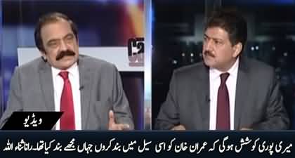 I will try my best to lock Imran Khan in that cell where he kept me - Rana Sanaullah